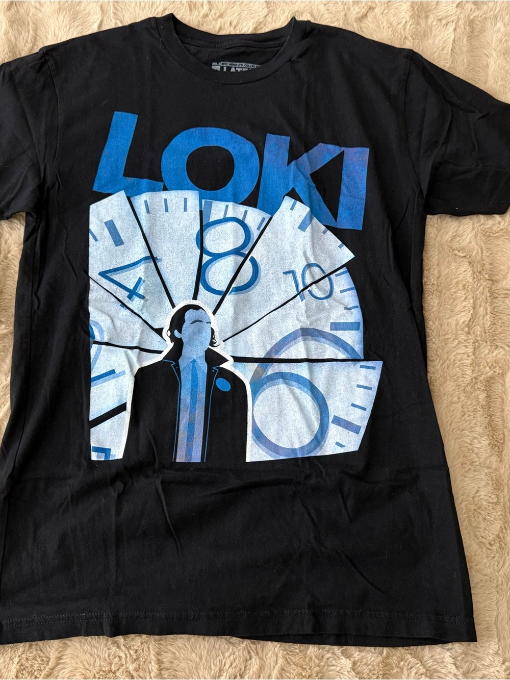 Loki Short-Sleeve Graphic Tee in Black and Blue